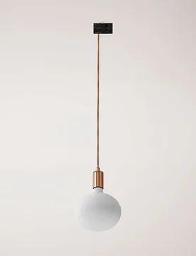 Cables Lampe Suspendue Sans Ampoule Contrast Track Stucchi Copper One Size - Creative - FashionsVida
