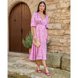 Vestido de invitada estampado floral