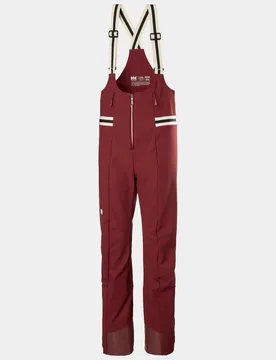 Women's Avanti Softshell Ski Bib Trousers Red L - Mars Red - Female - Helly Hansen - FashionsVida