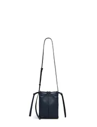 The Connaught Leather Cross Body Bag Navy female
