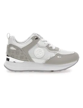 Sneaker bianca e grigia con inserti argento 9623 37 - Laura Biagiotti - FashionsVida
