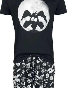 Schlafanzug - Coyote Moonlight - S bis 5XL - für Männer - Größe M - multicolor - EMP exklusives Merchandise! - Männer - male - Looney Tunes - FashionsVida