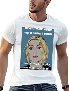 Villanelle - when I think about my ex T-Shirt t shirt for man g man t shirts for men cotton t shirt pack T-shirt - Aliexpress - FashionsVida
