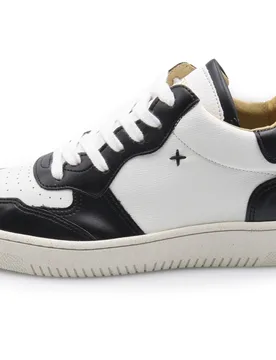 Sneaker White And Black Appleskin NL11/J08 WHITE/BLACK - NEWLAB - FashionsVida