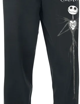 Disney Trainingshose - Jack - S bis M - für Männer - Größe M - schwarz - Lizenzierter Fanartikel - Männer - male - The Nightmare Before Christmas - FashionsVida