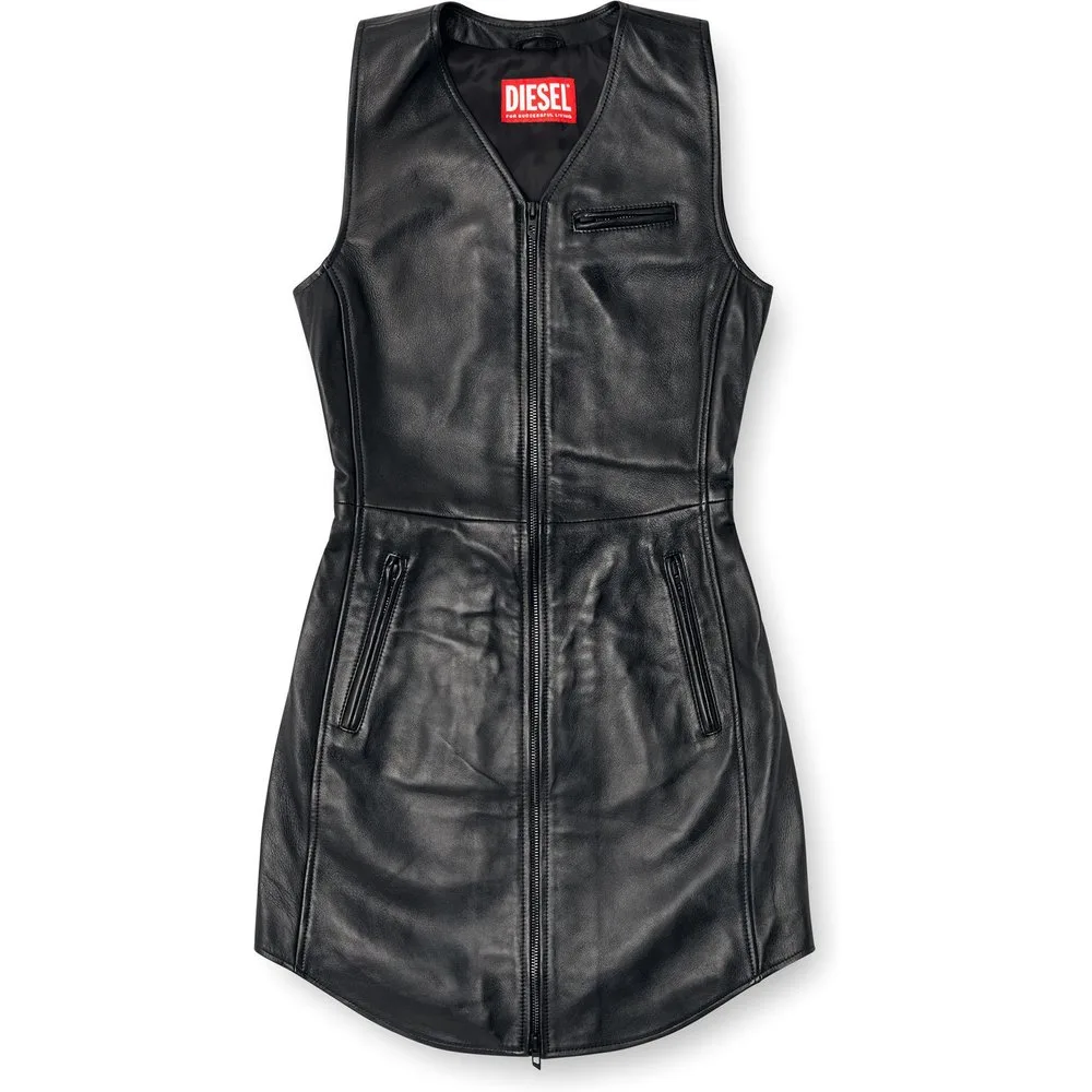 Diesel - Vestido corto de piel - Diesel - FashionsVida
