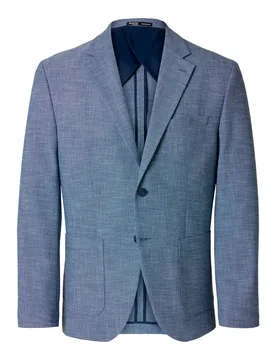 Blazer Brodie Structure Regular Fit Nautical Blue 48 - Selected - FashionsVida