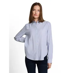 Blusa A Maniche Lunghe 1052609 Fern Blue Dobby 38