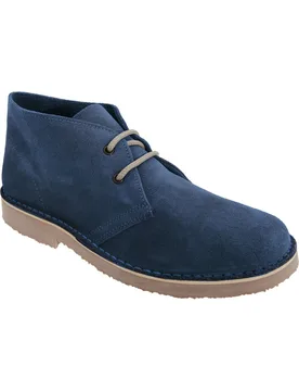 Mens Real Suede Desert Boots - - Size: 8 - Roamers - FashionsVida