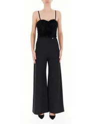 Jumpsuit con tulle NERO L