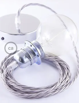 Cables Lampe Suspendue Pendel Pour Abat-jour Tm02 Diy 2 M Silver / Chrome Plated One Size - Creative - FashionsVida