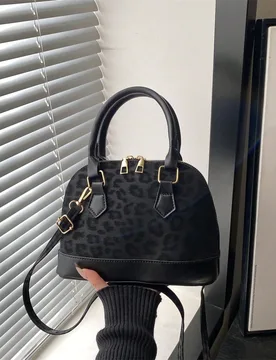 Bolso multifuncional de ante con estampado de leopardo en un estilo retro minimalista y de moda, adecuado para compras, uso diario, mujeres jóvenes, - Shein - FashionsVida