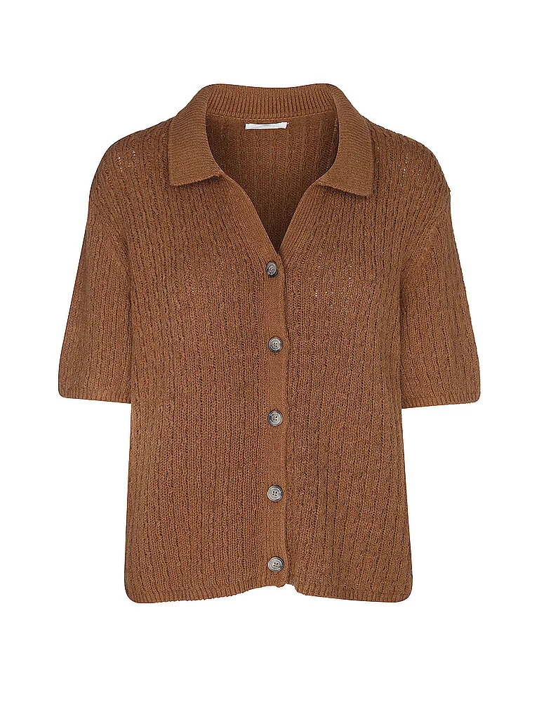 Strickjacke braun L damen - FYNCH-HATTON - FashionsVida