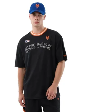 T-shirt à Manches Courtes Mlb Arch New York Mets Black L - New era - FashionsVida