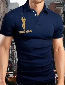 Men's Iron Man Golf Funny Graphic Print Urban Regular Fit Text Letters Polo Collar Polo Shirt - Aliexpress - FashionsVida