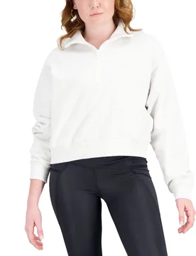 New Athletics Remastered 1/4 Zip Sweater Sea Salt Heather M Damen - Balance - FashionsVida
