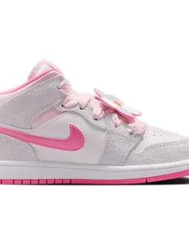 Aj1 Mid Toddler Trainers - Grey - Size 11.5 - Leather - Grey - Size: 11.5 - Jordan - FashionsVida