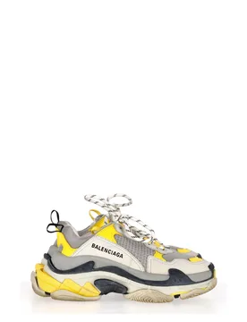 Pre-Owned Womens Triple S Sneakers In Grey Polyurethane - Size Uk 3 - Balenciaga - FashionsVida
