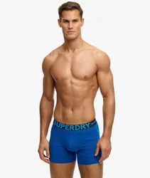Superdry Herren Boxer Dreierpack Blue - Größe: M