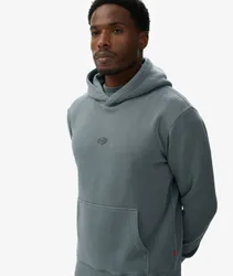 Superdry Herren Baumwolle Gesticktes Micro Logo Kapuzenpullover Lockere Passform, Blau, Größe: XXXL