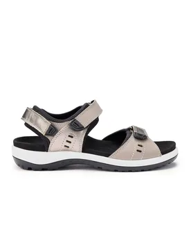 Walk II Women's Wide Fit Nubuck/Leather Sandal - - Size: 4 - Hotter - FashionsVida