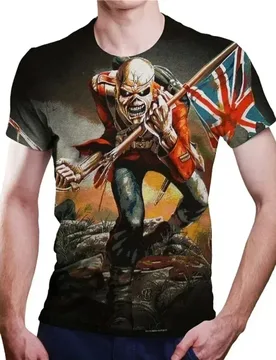 New men's heavy metal rock 3D printed T-shirt, urban fashion casual summer T-shirt, oversized 6XL - Aliexpress - FashionsVida