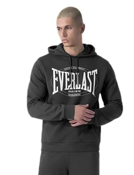 Sweat à Capuche With Logo Grey Melange S - Everlast - FashionsVida
