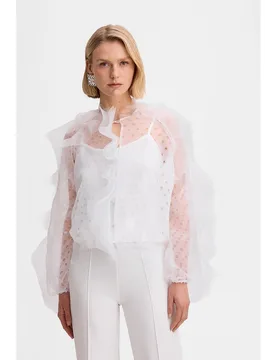 Bomber de mujer de organza - Simorra - FashionsVida