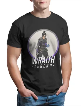 Wraith Legend Apex Legends video game 100% Cotton vintage XL-6XL Printed t-shirt plus size Men's clothing - Aliexpress - FashionsVida