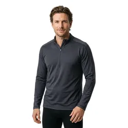 T-shirt à Manches Longues Avec Demi-zip Customized 22681 Dark Navy 5XL