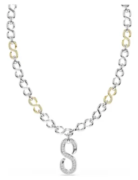 Collana Dextera, Taglio Round, Bianca, Mix di finiture OS - Swarovski - FashionsVida