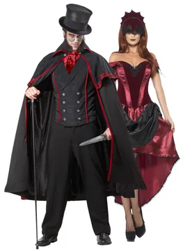 Jack the Ripper Herrenkostüm und Venezianische Frau Damenkostüm Paarkostüm - female - BCI - FashionsVida