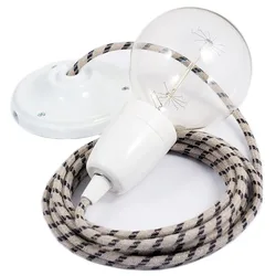 Cables Suspension Luminaire Rd54 Stripes Diy 1 M Anthracite / White One Size