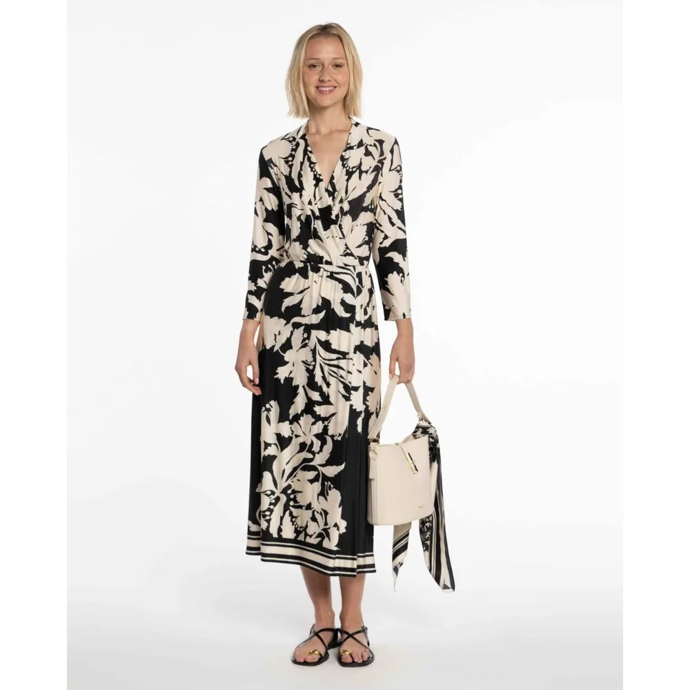 Vestido de punto circular estampado floral - Naulover - FashionsVida
