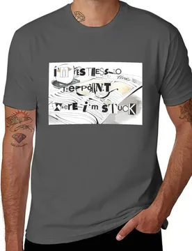 Stand Atlantic Clay Skinny Dipping Collage Sticker Art T-Shirt Work Short Sleeve Cotton Top - Aliexpress - FashionsVida