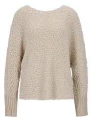 Apricot V Neck Popcorn Batwing Jump femae