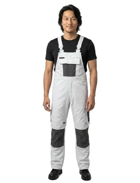 Combinaison Avec Poches Pour Genouillères Unique 12169 White / Dark Anthracite 50 - MASCOT - FashionsVida
