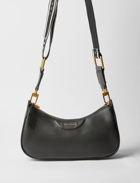 Womens Essiy Logo Strap Shoulder Bag Black Leather - One Size - Ted baker - FashionsVida