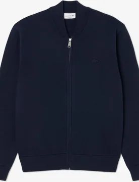Chaqueta de hombre tipo bomber de punto de algodón y lana - Lacoste - FashionsVida