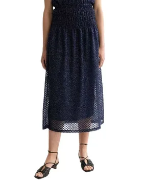 Jupe Lurex Smocked Peacoat M - Scotch & Soda - FashionsVida