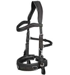 Lederkappzaum ANATOMIC, schwarz Pony