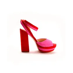 Sandali Con Tacco Flfan1 Red EU 35