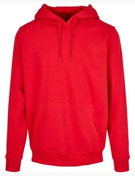 Felpa Con Cappuccio By011 City Red 2XL - Build Your Brand - FashionsVida