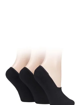Pair Black Bamboo Fine High Cut Liner Ladies 4-8 Ladies - - Black - Size: Small - SockShop - FashionsVida