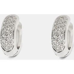 Pendientes de aro de oro y diamantes