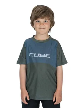 Maglia Da Enduro A Maniche Corte Vertex Rookie Tm Olive / Grey - CUBE - FashionsVida