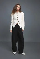 Jacquard-Blazer Ecru XS
