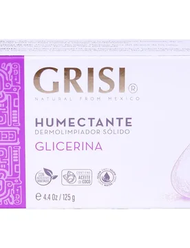 Dermolimpiador Sólido Glicerina 125 Gr Gris - Grisi - FashionsVida