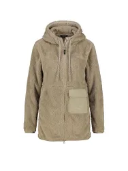 Cappotto in pile da donna Nunavut Hoodie grigio chiaro 36