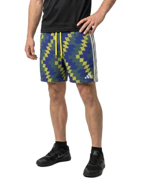 Football-inspired Graphic 5´´ Swimming Shorts Bright Yellow / White L Men - Adidas - FashionsVida